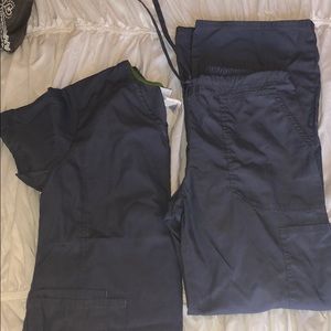 Gray scrubs set